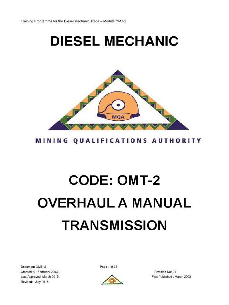 OMT-2 Learning Material | Download Free PDF | Manual Transmission ...