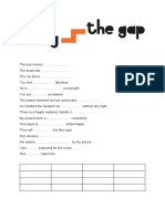 Gap Filling Activity 1.