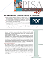 What Lies Behind Gender Inequalities in Education