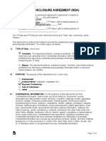Non Disclosure Agreement Template PDF