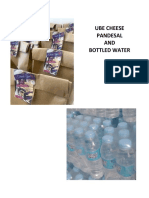 Ube Cheese Pandesal and Bottled Water