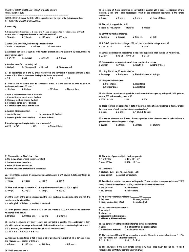 MASTER ELECTRICIAN PRACTICE TEST PDF visual data 8