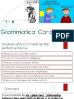 Grammatical Concord