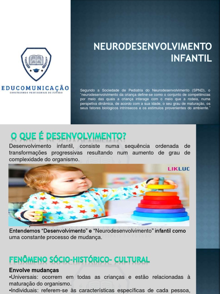 Neurodesenvolvimento Infantil: Fases e Impactos | PDF | Cérebro ...