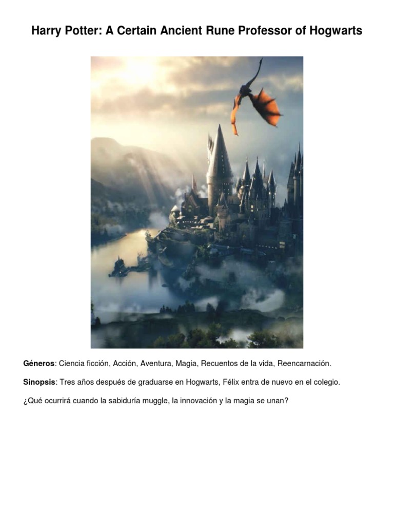 Félix y las Runas Mágicas en Hogwarts | PDF | Harry Potter