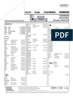 DOCUMENT AUDIO PARTS LIST