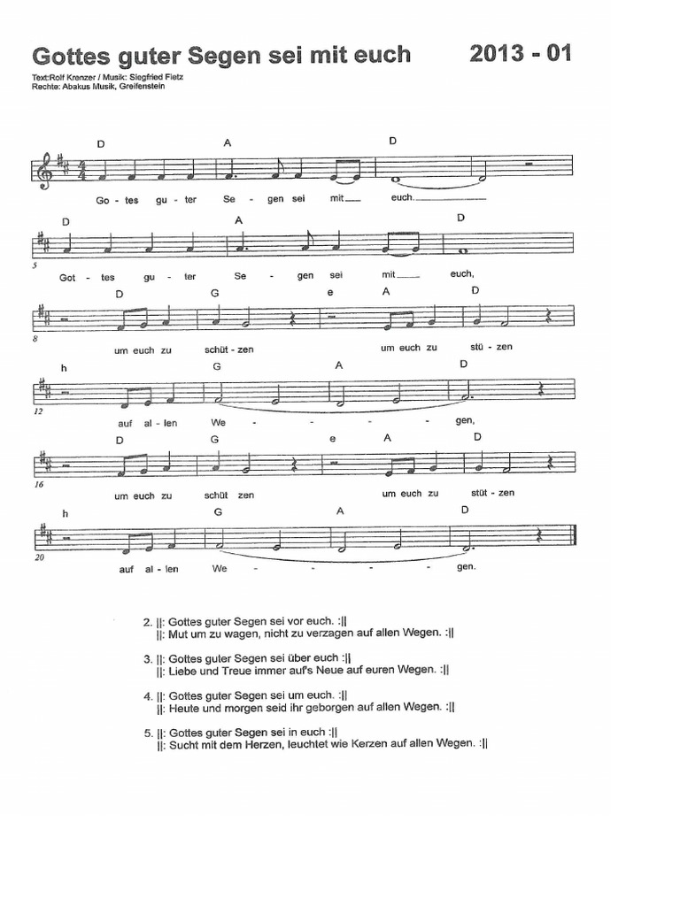 GottesGuter Segen | PDF