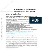 Scalar Field Evolution at Background and Perturbation Levels For A Broad Class of Potentials