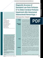 Low-Dose Perfusion CT Detects Cerebral Impairment After Aneurysm