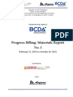1st Prog Billing - Materials Report PDF