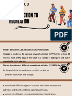 Lesson1 Week No. 3 Intro To RECREATION