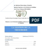 La Gestion de La Tresorerie