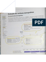 Variação das variáveis demográficas1