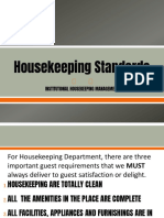 Lesson 2 Houskeeping Standards