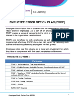 Employee Stock Option Plan (Esop) : This Note Covers