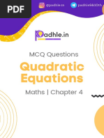 Chapter 4 Quadratic Equations - Watermark