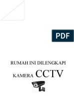 Rumah Ini Dilengkapi Kamera CCTV