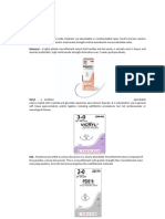 Types of Sutures and Layers