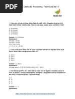 Amazon Aptitude Reasoning Technical Set I