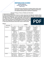 Performance Tasks 1