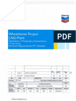 Application of Proprietary Cementitious Fireproofing Minimum Requirement ITP Template - Rev 001
