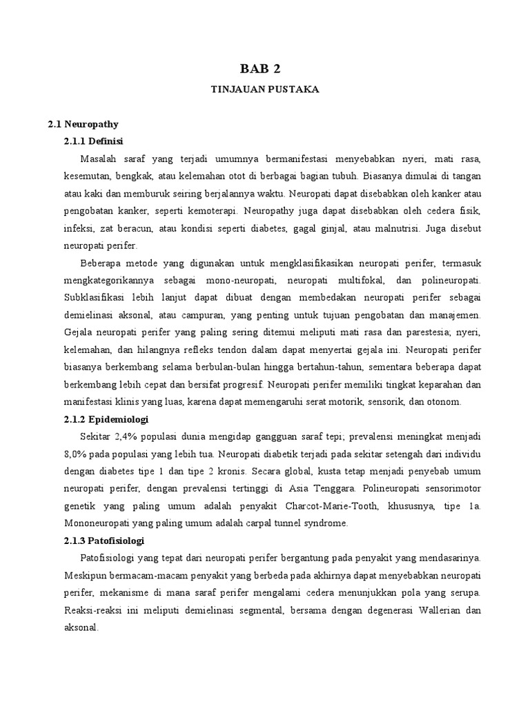 Neuropati Perifer dan Optik Toksik | PDF | Kesehatan Holistik