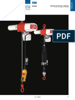 ED Series Electric Chain Hoists: Paranchi Elettrici Monofase Serie ED