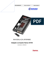 Navodila Za Uporabo 952231 Adapter Za Kasete Hama Vhs Cvhs Auto 44704