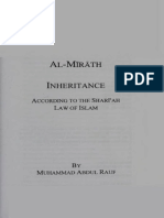 Al Mirath Inheritance According To The SharIah Law of Islam