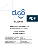 Memoria Cimentacion TT 60.0 M Ant. 7028 San Carlos PDF