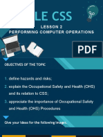 Computer Operations and Occupational Safety