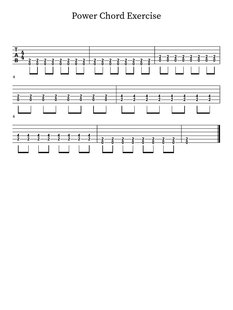 Power Chord Exercise.pdf PDF