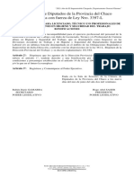 La Cámara de Diputados de La Provincia Del Chaco Sanciona Con Fuerza de Ley Nro. 3397-L