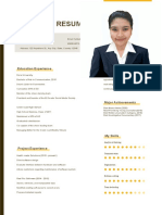 Simple Yellow Resume - Recover