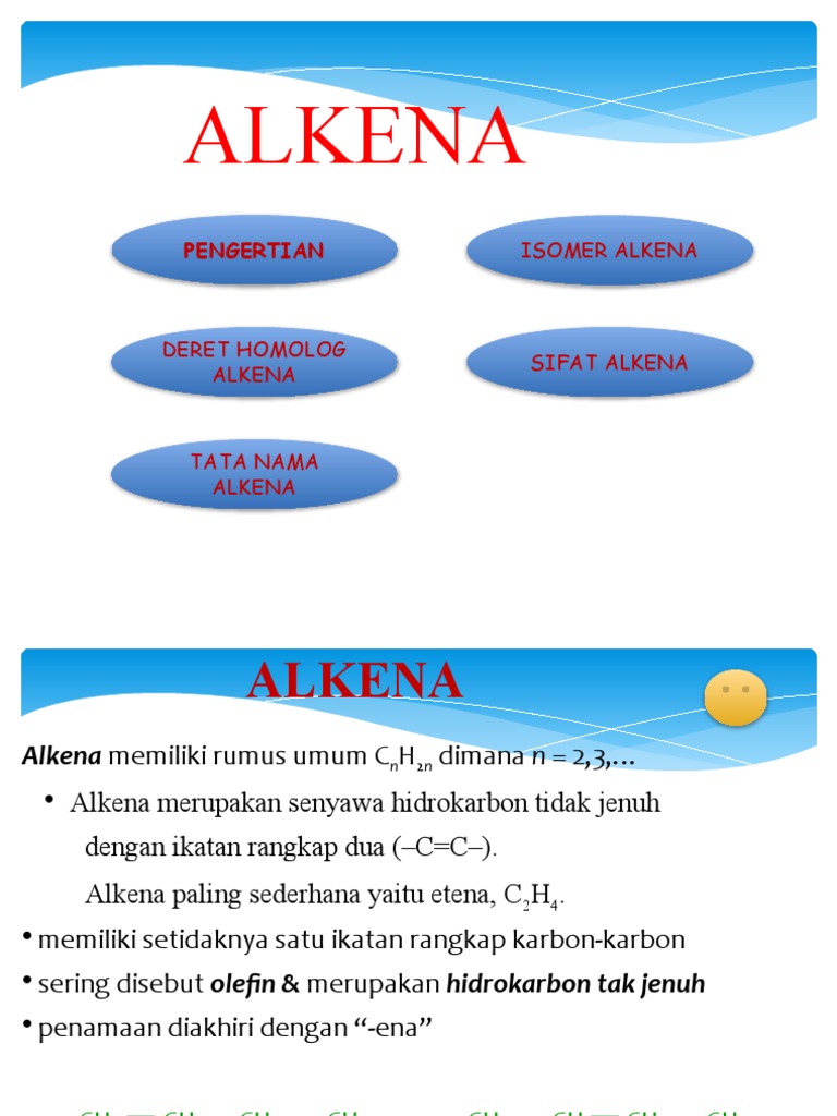 Pengantar Alkena dan Isomerisasi | PDF | Metode & Bahan Ajar