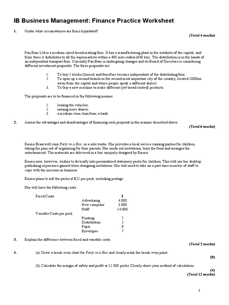 Finance Practice | PDF | Net Present Value | Trade