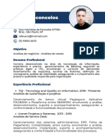 Preto e Branco Currículo Simples Da Área de Logística PDF