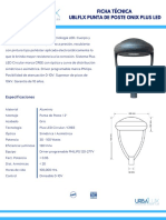 Ublflx Punta de Poste Onix Plus Led