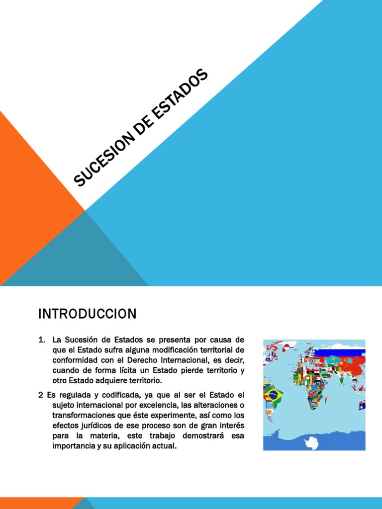 TEMA 4 Sucesion de Estados PDF Estado (política) Tratado