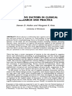 Hollon1984 - Cognitive Factor in Clinical Research and Practice