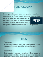 Histeroscopia procedimiento diagnóstico y terapéutico cavidad uterina