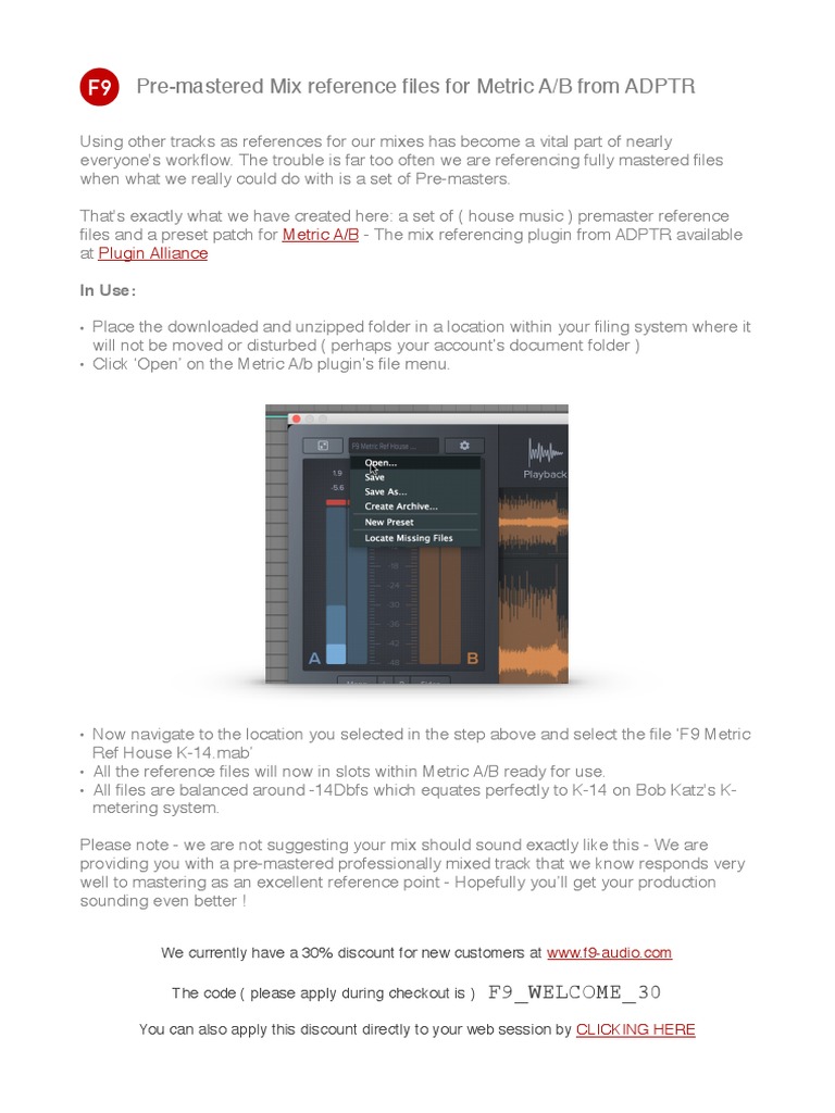 Pre-Mastered Mix Files for Metric A/B | PDF | Business | Technology ...