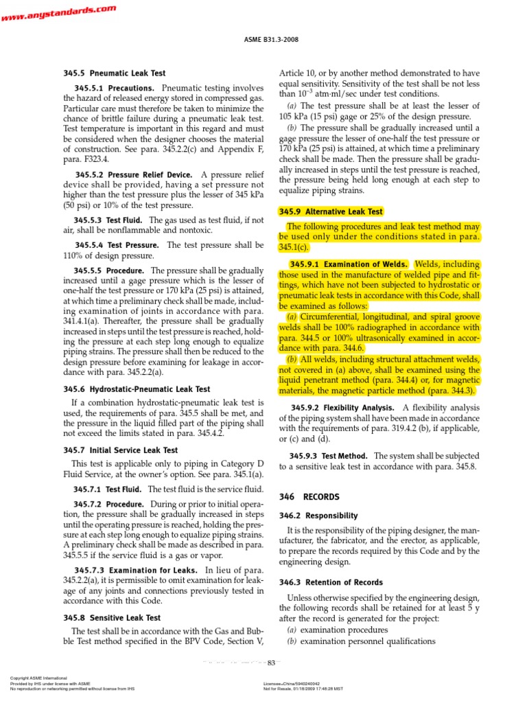 Asme b31 3 golden weld pdf pressure leak