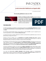 NP Estudio InfoAdex de La Inversion Publicitaria en Espana 2023