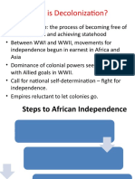 Colonial Rule and Independence in Africa