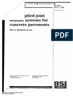 BS 5212-3-1990 Cold Applied Joint Sealant Systems For Concrete Pavements Part 3. Methods of Test