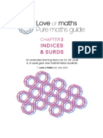 Indices & Surds Chapter - Pure Maths Guide From Love of Maths