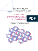 Exponential Equations & Logarithms Chapter - Pure Maths Guide From Love of Maths