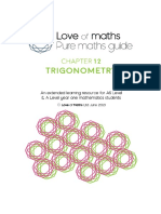 Trigonometry Chapter - Pure Maths Guide From Love of Maths