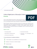Ementa Cultura Digital para Educação Criativa PDF